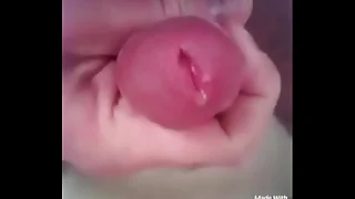 Jerking off&comma; precum&comma; sperm spurts